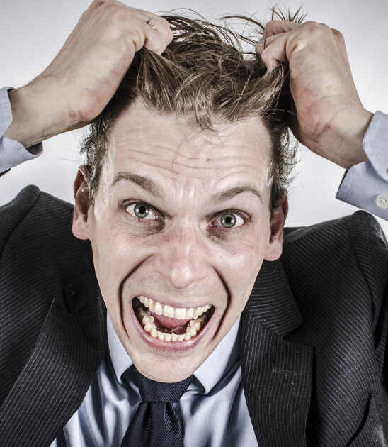 Angry man